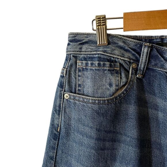 Banana Republic Premium Denim Mid Rise Relaxed Straight Jeans Size 28 - Picture 3 of 10